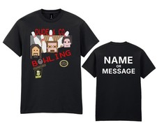 8-Bit Flicks Dude & Co Bowling T-Shirt - Personalised Name/Message Big Lebowski