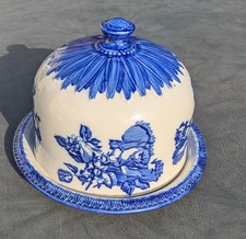 Vintage Staffordshire Ironstone Cheese/Cake Bell Cloche And Plate