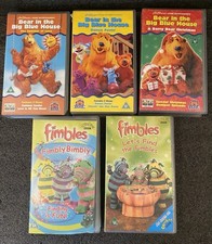 Bear In The Big Blue House & The Fimbles VHS Video Tapes X 5