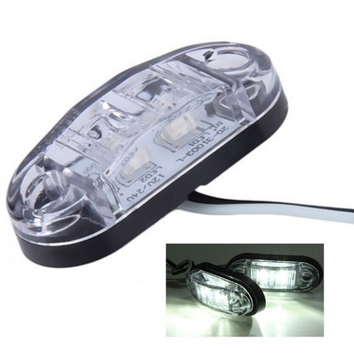 2pcs 12v 2led clear - 2pcs,