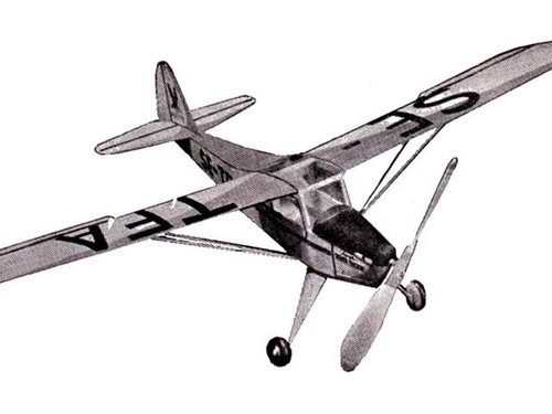 Auster rubber power ws rc - power, 17"