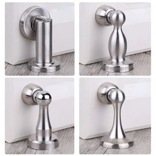 Magnetic Door Stop Strong Metal Stainless Steel Door Stopper Wall Mounted Stops
