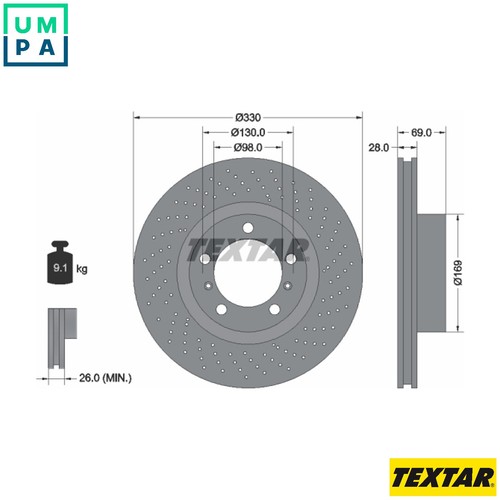 Brake disc 92279705 for - 2x,