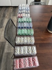 1000 piece poker chip set