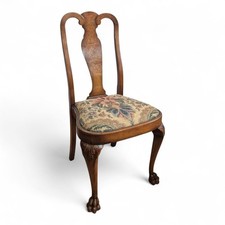 Quality antique style Queen Anne walnut dining chair by Beresford & Hicks