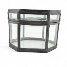 Antique Leaded Glass Terarium