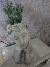 Lady with Artificial Plant