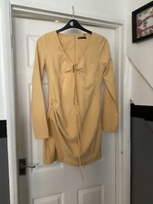 Ladies Zara Mustard Dress Size