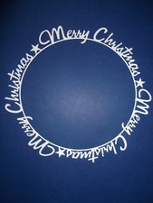 Merry Christmas round frame