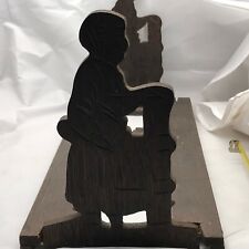 ANTIQUE CARVED CHINESE INSET FOLDING WOODEN BOOK SHELF WOOD STAND