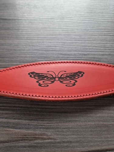 Whippet leather collar - whippet,