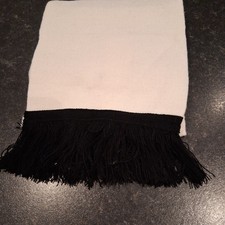Black And White Bar Scarf BNWT
