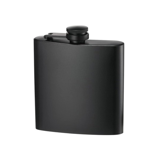 Black pocket flagon - black,