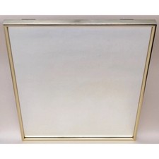 Gold Metal Frame Wall Mirror Easy Fixing Rectangle Metlex 47 x 36 cm