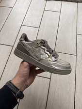 Hajime Sorayama x BAPE Sk8 Sta Silver - UK5.5/US6 - Great Condition - Fast Ship 
