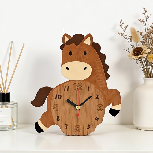 Wooden desk clock - wooden,