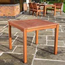 Garden Table Wooden Square