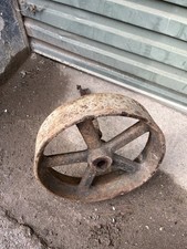 Vintage Cast Iron Cart Wheel