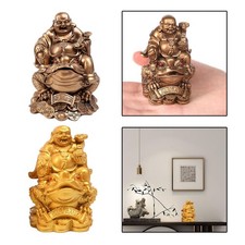 Laughing Buddha Wealth Lucky Money Fortune Sit on Statue for Marriage