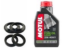 Fork Oil Seals + Motul 20W Oil Yamaha FZR 1000 RU EXUP USD Forks 1991-1993