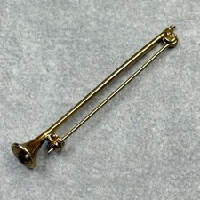 Vintage Herald Trumpet Brooch