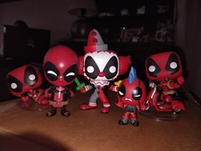 Assorted Deadpool Figures (Funko Pop! Vinyl, Funko Mystery Minis, Hot Toys)