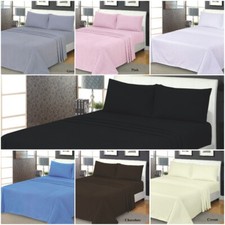 100% Brushed Cotton Thermal Flannelette Soft Fitted Sheet Extra Deep 32CM