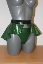 Latex Cutaway Skirt + Thong Medium
