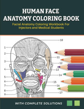 Human Face Anatomy Coloring Book - Facial Anatomy Coloring Workbook for Injector