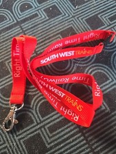 South West Trains “Right Time Railway” Lanyard – Staff Issue – Obsolete