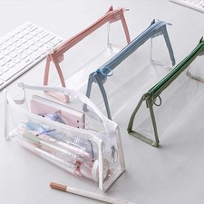 Clear plastic pencil case - clear,