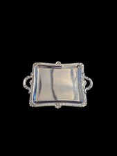 Sterling Silver Minature Serving Tray Hallmarked Peru .925