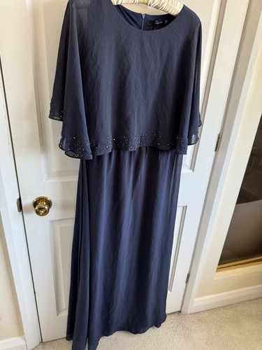 Madame navy chiffon beaded - navy,