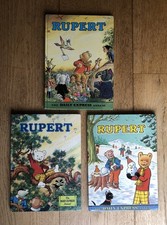 Vintage Rupert Bear Hardback Annuals x3 1972, 1973 & 1974
