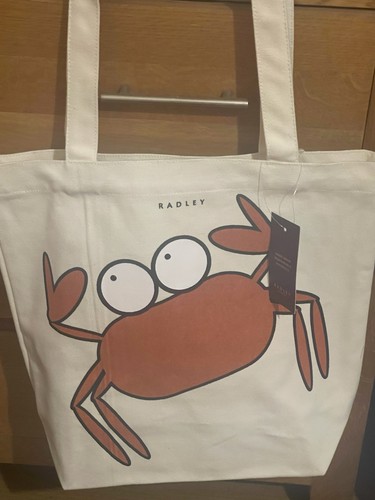 Radley clawde crab canvas tote - radley,