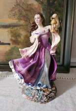 FRANKLIN MINT EMILY BRONTE'S CATHERINE DE WUTHERING HEIGHTS PORCELAIN STATUE