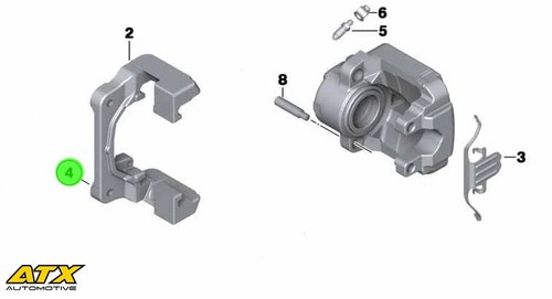 Front brake caliper carrier - brake,