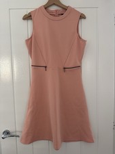 Pink Skater Dress Stretchy