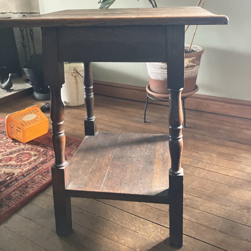 Oak side table - side,