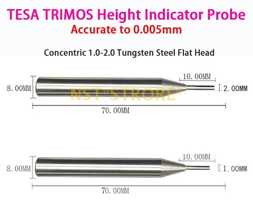 Concentric tungsten flat - 1-2.0,