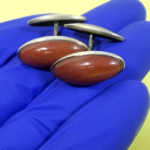 Soviet silver cufflinks 875