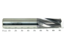 16mm EUROPA 4 Flute Coated Carbide Fine Roughing Ripper End Mill 1471201600