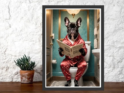Funny french bulldog print - french,