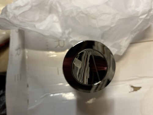 Large chrome push button - large,