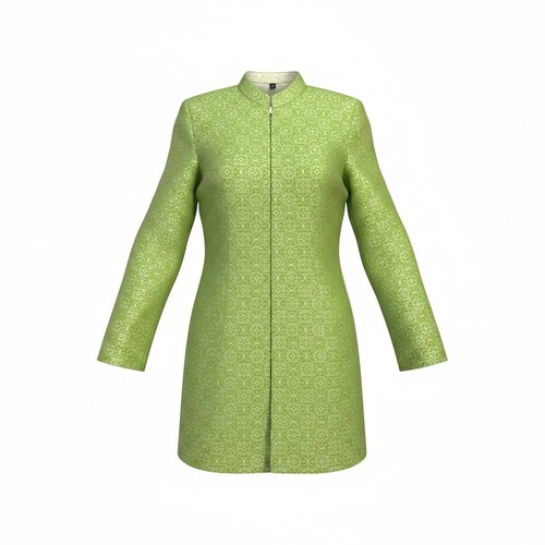 Vintage lime green brocade - vintage,