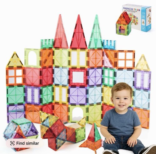 Magnetic construction tiles - construction,