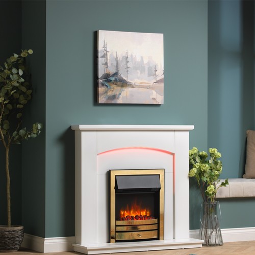 Electric fire and - fire,