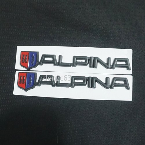 Matte black alpina - 2x, metal