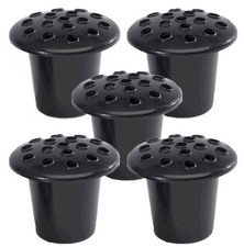 5 x Grave Pots with Lids | Memorial Cemetery Vases | Flower Holders for Graves