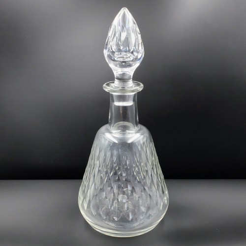 Baccarat clear glass decanter - baccarat,